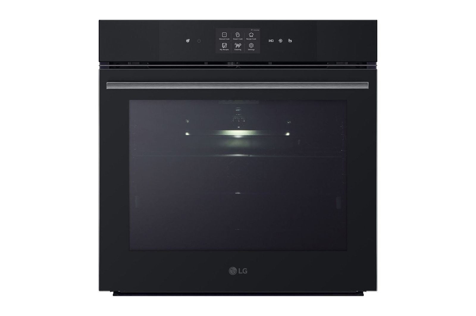 Foto frontale del forno aperto LG WSED7667M